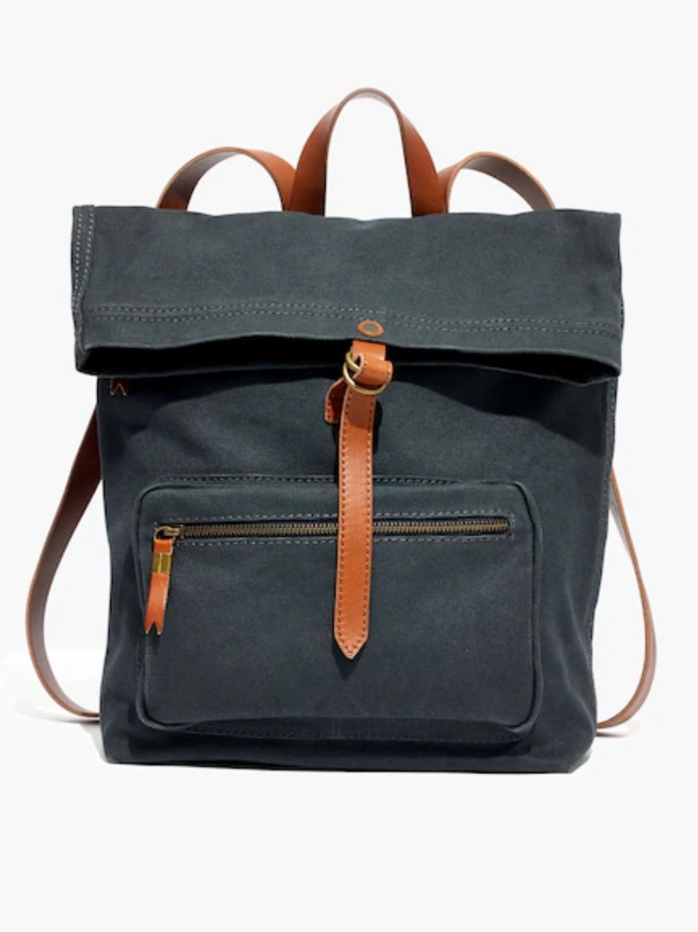 Madewell The Canvas Foldover Backpack - Picture 2 of 12